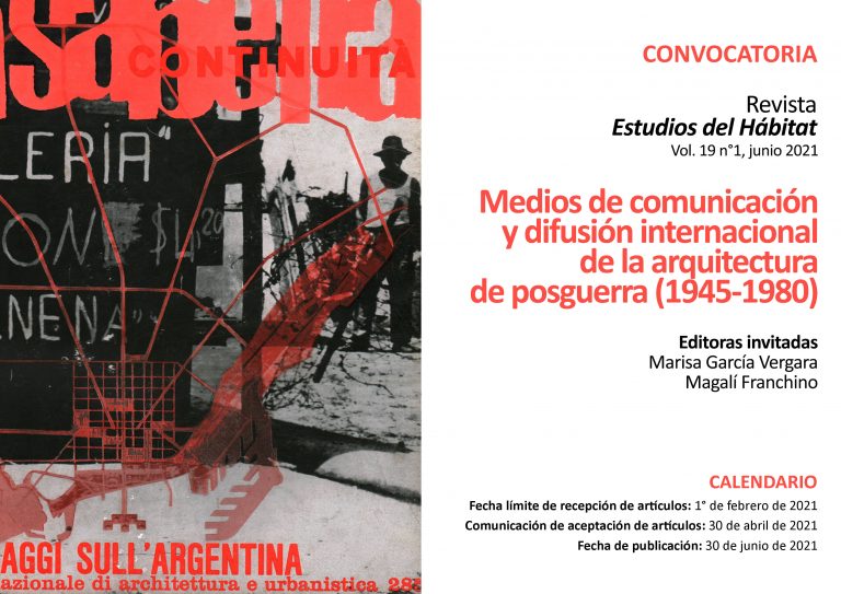 Lee más sobre el artículo Convocatoria:  Dossier «Medios de comunicación y difusión internacional de la arquitectura de postguerra (1945-1980)»