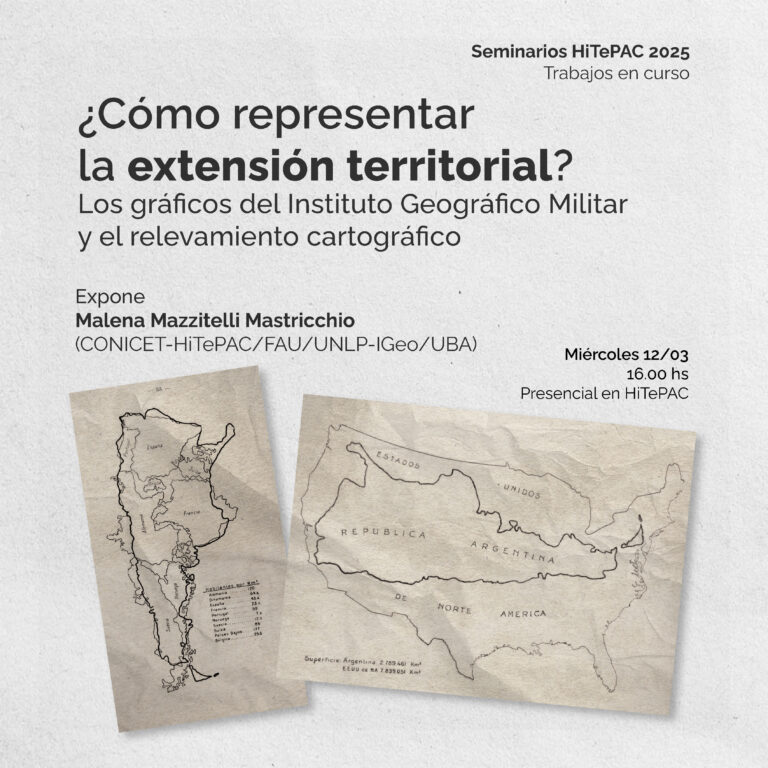 Lee más sobre el artículo Seminario abierto: ¿Cómo representar la extensión territorial?. Los gráficos del Instituto Geográfico Militar y el relevamiento cartográfico